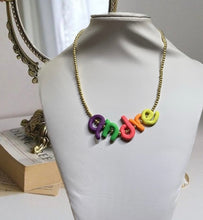 Cargar imagen en el visor de la galería, Letters poli necklace
